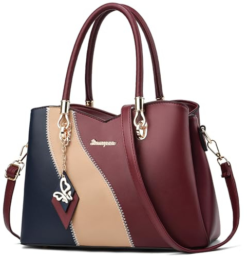 SiMYEER Satchel Purses and Handbags for Women Leather Crossbody Bags Shoulder Tote Bags