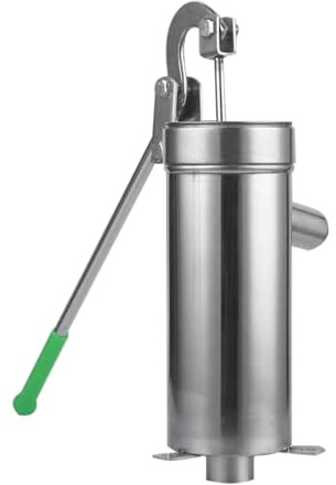 Pompa 'acqua manuale – classica a mano, robusta struttura in acciaio, di aspirazione efficiente per una trazione uniforme | Fornitura di fontane da giardino, dispositivi di