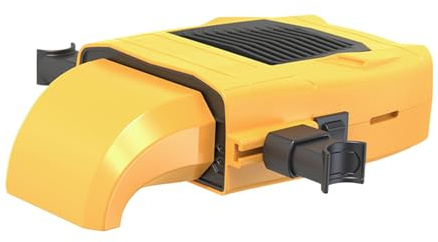 Ylnailky Auto-Entfroster-Windschutzscheiben-Heizung, 12 V, schneller Heizlüfter, Motorzünder, Auto-Heizlüfter, für Fahrzeugglas, Traktor, Automobil, Parken im Freien, gelb, Refer to