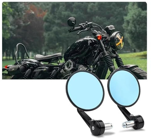 Motorrad Lenkerendenspiegel Für Royal Enfield Bullet Meteor Classic 350 500 Interceptor 650 Motorrad-Lenkerspiegel