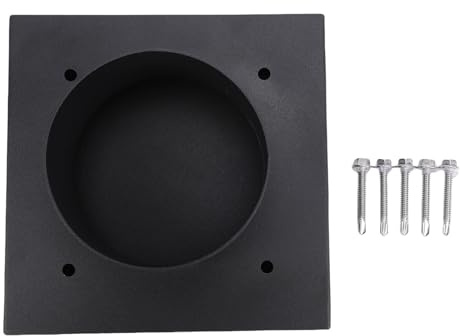 Generic Copertura per Ventilazione Dell'asciugatrice, Copertura di Ventilazione per Parete Esterna in Lega di Alluminio da 4 Pollici con 5 Viti, Massima Efficienza del Flusso D'aria