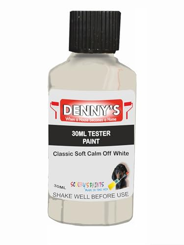 Premium Interior Wall & Furniture Chalk Paint – Classic Soft Calm Off White – Rich Matt Finish, Durable & Washable, Low Odour, Ideal for Living Rooms, Bedrooms & Hallways (30ML Tester Bottle)
