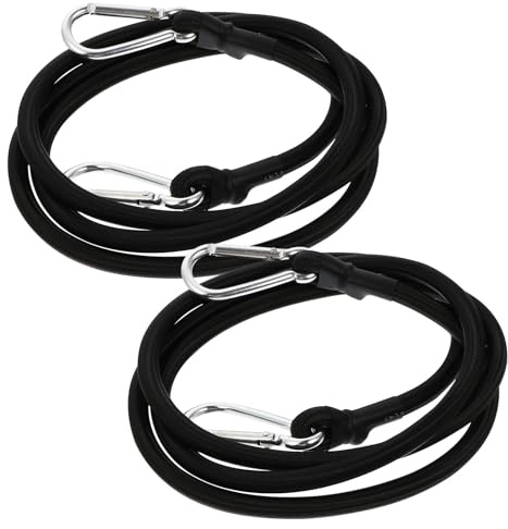 SHOWERORO 2pcs Elastic Cargo Binding Belt 1.5m Stretchy Fastening Strap for Securing Luggage and Goods, Adjustable Cargo Tightening Cord Suitable for Transport and Storage
