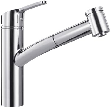 FRANKE 115.0391.482, chrome Einhand-Spültischbatterie mit Zugsauslauf Smart Pull-Out Spray, large