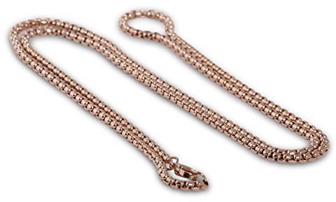 Akitsune Baca Halskette | 3mm breit | Kette Frauen Herren Box Rolo Edelstahl Karabiner Minimalist Herrenhalskette