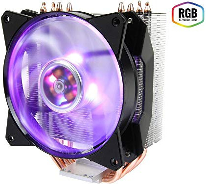 Cooler Master MasterAir MA410P RGB CPU-Kühler '4 Heatpipes, 1 x MasterFan AB 120 RGB Lüfter, RGB LED' MAP-T4PN-220PC-R1