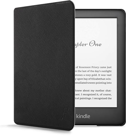 Forefront Cases Hülle für Amazon Kindle 6-Zoll (10. Generation – 2019 Modell) - Schwarz - Dünn & Leicht, Smart Auto Schlaf/Wach Schutz-Hülle (Tasche) für Kindle 6-Zoll (10. Generation)