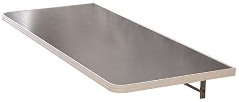 F-XW Wandklapptisch Outdoor Wetterfest Klapptisch Klein Wandtisch Küchentisch Schreibtisch Kindertisch Wand Klapptisch Balkon (Color : Silver, Size : L50xW30cm/19.7x11.8in)