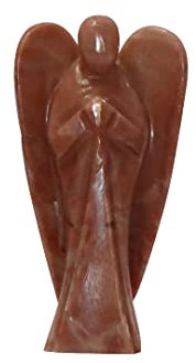 THIRD EYE CRYSTALS ángel de la Guarda de Bolsillo, Piedra Lunar, Cristal Tallado, Piedras Preciosas Naturales, Mini estatuilla, Estatua de Reiki, Adorno para el hogar, Oficina, decoración