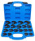 ZKTOOL 19 Strumenti metrici, Set di Chiavi per Dadi Svasati Jumbo da 3/8 e 1/2, Set di Chiavi a Forchetta per Chiavi ad Artiglio, Misura da 8 a 32 mm, Set di Chiavi per Dadi Svasati a Cricchetto