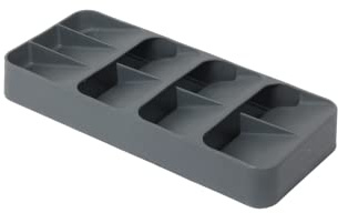 Jolie Max Cutlery Organiser. (9 Compartments) Compact Drawer Organiser. Large Cutlery Tray. (Antrasit)
