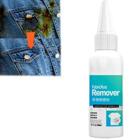 Rimuovi ruggine per tessuti, Rimuovi ruggine per tessuti di abete,Detergente per macchie ostinate di indumenti Rimuovi olio, Rimuovi macchie di ruggine per tessuti per vestiti (1pcs)