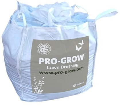 Pro-Grow 730L Lawn Dressing Compost Bulk Bag: Full of essential nutrients & organic matter, improves lawn structure, health & development, for lawn seeding, repair, topdressing & laying turf
