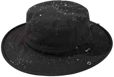 TOP-EX Wasserdichter Boonie Sonnenhut Herren Damen Schwarz M/L