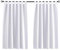 Tenger Home Tenda corta oscurante per finestra della cucina, per camera da letto, con passanti, 1 pezzo (Bianco, 70x120 cm