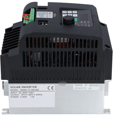 Convertitore Convertitore di Frequenza Trifase da 5,5 KW per Controllo Fotovoltaico, Ingresso 400-700 V CC, Uscita 0-380 V CA, Controller Pompa Fotovoltaica