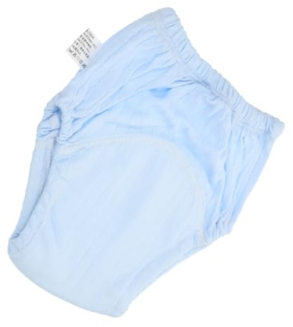 Atmungsaktive Babywindelhose für Neugeborene, Wiederverwendbar, Blau | Baumwolle, Auslaufsicher und Strapazierfähig, für Babys und Kleinkinder, 1 Stück