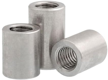 ZBORAVPIX Tuerca de Acoplamiento Redonda Larga， Tuerca de Acoplamiento, Conector, Manguito de unión, Tuerca M12, M14, M16, Acero Inoxidable 304, Varios tamaños(M12x 18x40-1pcs)
