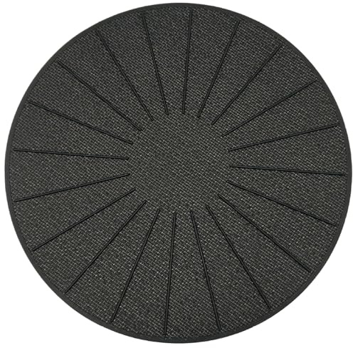 Packool Induction Cooktop Mat, 24 cm/ 9.4 in Silicone Fiberglass Stove Top Protector, Heat Resistant Non-Slip Mat for Induction Cooker, Prevents Scratches and Sliding, Black