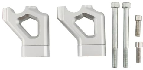 Homeponnew Riser per manubrio per moto Triumph Tiger 900 e 850, kit di riser regolabili in lega di alluminio per cambiare le barre all'indietro e aumentare l'altezza per un maggiore comfort e