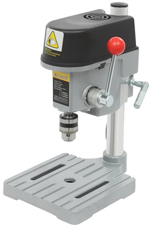 3-Speed Portable Bench Drill Press, Mini Drill Press Precision Benchtop Drilling Machine, Metal Wooden DIY Jewelry Making Crafts Tool for Teaching Experiments, DIY Crafts