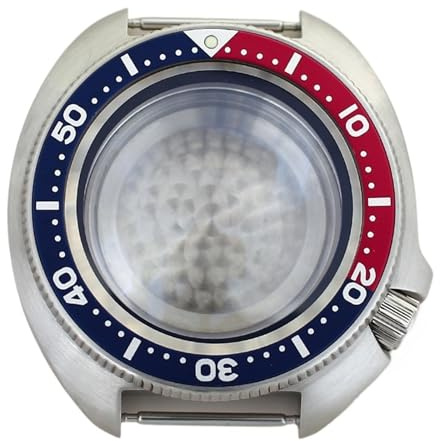 1 st 44 mm klockfodral Safirkristall for NH34 NH35 NH36 NH38 Urtavla 28,5 Svart Kapitel Vattentät(Pure Black Chapter 4)