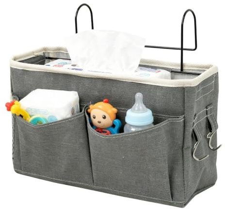 Rangement de Chevet Poche Portable Accrochable et Ajustable | Pochette De Lit Organisateur De Bébé Pour Chambre D'Chambre De Bébé Hôpital Dortoir Lit Superposé Couche Jouet