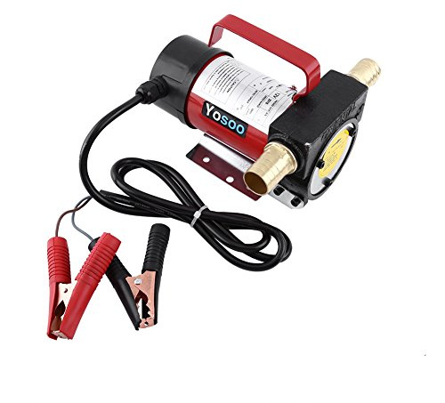 Dieselpumpe Heizölpumpe Ölpumpe Absaugpumpe Öl Benzinpumpe, 12 V, DC 40L/min, Flüssigkeits-Extraktor, Elektrische Transfer-Pumpe für Schwerlastkraftwagen
