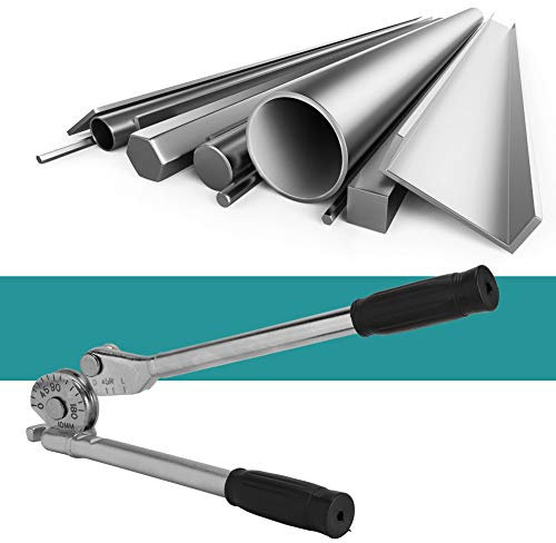 Manueller Rohrbieger und Rohrbiegewerkzeug - Rohrbiegezange für Kupfer-, Aluminium- und Stahlrohre bis 180 Grad mit breiten Hakengriffen (3/8 Zoll)