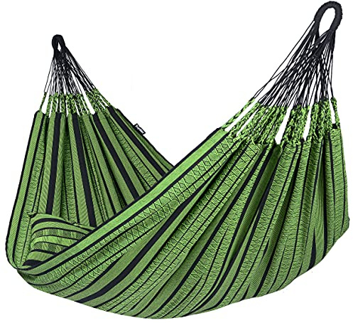 Tropilex Südamerikanische Hängematte Familie | Handgefertigt | Fairtrade | 9 Stile & 8 Farben zur Auswahl | Flexibel & Belastbar | Perfekt für den Garten, Camping und auf Reisen geeignet