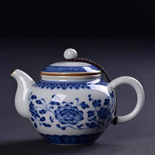 Cinese Jingdezhen Teiera Antica ad Alta capacità Dipinta a Mano Teiera in Ceramica di Porcellana Blu e Bianca - No.29