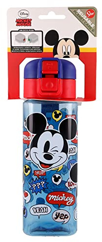 Stor 8412497410026Serratura di Sicurezza Quadrata Bottiglia, 550 ml capacità, è Una Cosa di Topolino