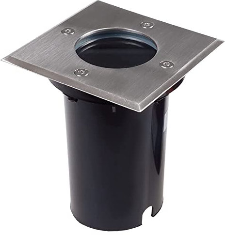 Bodeneinbauleuchte quadrat IP67 Edelstahl/Glas mit LEDVANCE ZigBee Lampe warmweiß dimmbar