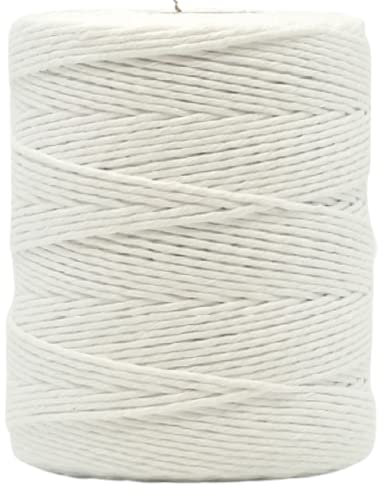 Küchengarn Baumwollschnur, für Fleisch, Gemüse oder, Fisch, Lebensmittelechter Küchengarn - Bindfaden zum Verschnüren, Backen oder auch Grillen, Schnur Perfekt für DIY… (Weiß 250g)