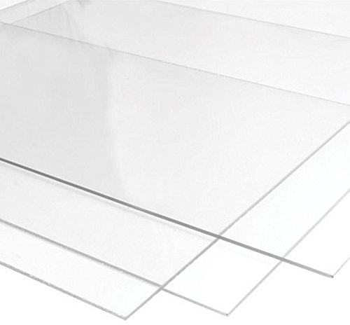 Farbige Acrylglasplatte A5 (210 x 148 x 3mm) 18 Farben und farblos zur Auswahl Kunststoffplatte klar transparent Plastik Hobby Acryl, Farbe:transparent