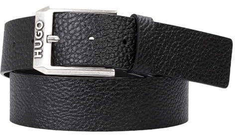 HUGO Herren Gelio-gr-a_sz40 BELT, Black1, 90 EU