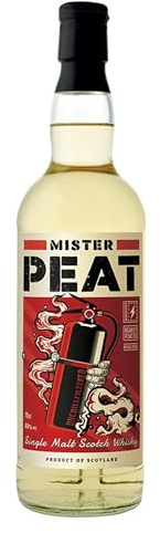 Mister Peat I Single Malt Scotch Whisky I Batch Strength I Erdige Noten und starken Torfrauch I 53,7% vol. I 700ml