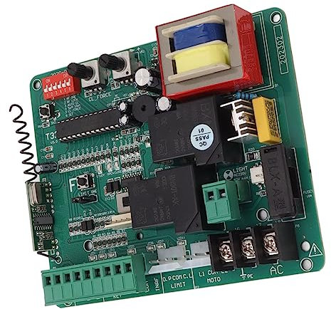 Okuyonic Schiebetür Motor Steuerplatine, elektrische Tür Steuerplatine Interface Externer Schalter Zeitschutz 220V für Lager