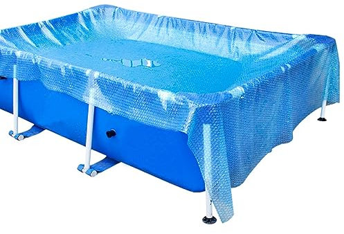Solar Pool Cover 6.56x 9.81ft Rectangular Pool Cover Heater Uv Protection Wrap Thermal Swimming Pool Cover Hot Tub Cover for Above Ground Pool Use
