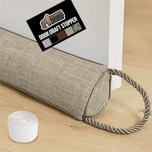 GORILLA GRIP Under Door Draft Stopper for Bottom of Doors, 32in Beige