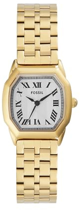 Fossil Harlow Damklocka, Quartz trehandsurverk med armband i rostfritt stål eller läder