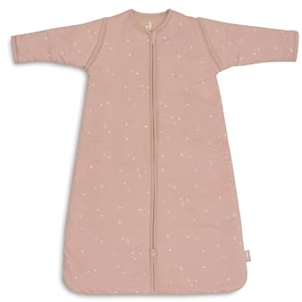 Jollein Schlafsack Baby - Twinkling, Wild Rose - 90 cm - Baumwolle - 2.0 bis 3.0 TOG - Abnehmbare Ärmel - Oeko-TEX Zertifiziert - Baby Schlafsack