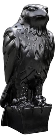 BGFAVCV 1 Piece Maltese Falcon Statue Shelf Decorations Black Resin the Maltese Falcon Replica From the Film Prop Replica Handmade Resin Sculpture