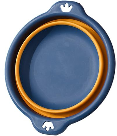 Wash Basin | collapsiblee Washing Up Bowl | Round Folding Wash Basin With Two Convenient Handles | Portable Washing Basket For Washing Dishes, Vegetable And Laundry