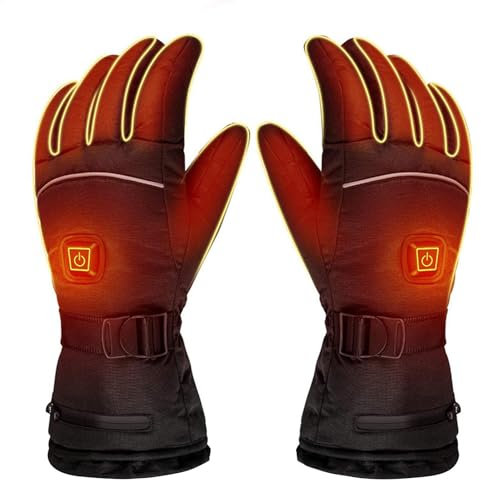 Guantes con calefacción para hombres y mujeres - Guantes calefactados resistentes a la intemperie, calefacción rápida | Calentadores de manos eléctricos para actividades al aire libre, guantes de invi