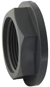 Contre-écrou à plateau en polypropylène pour bobine filetée, 40x49.