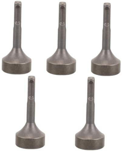 Uonlytech 5pcs Ground Rod Driver Hammer Tool for Hammer Drills High Hardness Steel Easy to Use Grounding Driver for Steel and Rods Installation