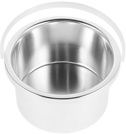 Mikinona Calentador De Máquina De Cera y Olla De Repuesto De Aleación De Aluminio Diámetro 105 Mm Fusión Rápida Para Depilación Profesional y Terapia Cera