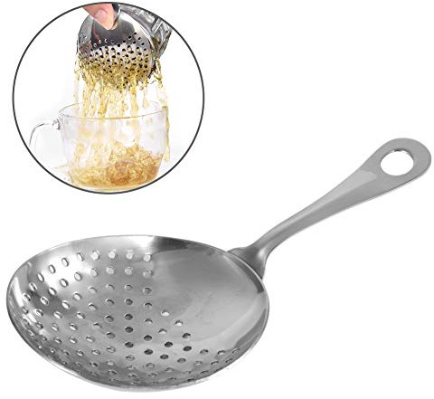 Cuchara de colador, cóctel de cóctel de barra de 16x7.7 cm con mango ergonómico no slip julep bartender spoon Bar herramienta para uso comercial en el hogar