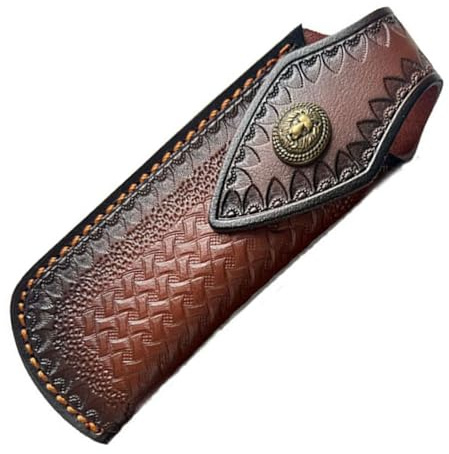 Greabuy Leather Knifed Sheaths Camping Hiking Sleeve for Camping Hiking Jungle Expeditions Leather Sheaths